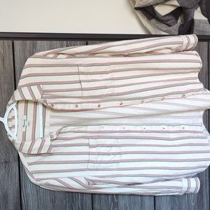 MADEWELL Sunday Flannel Oversized Button Down Shirt with Pockets